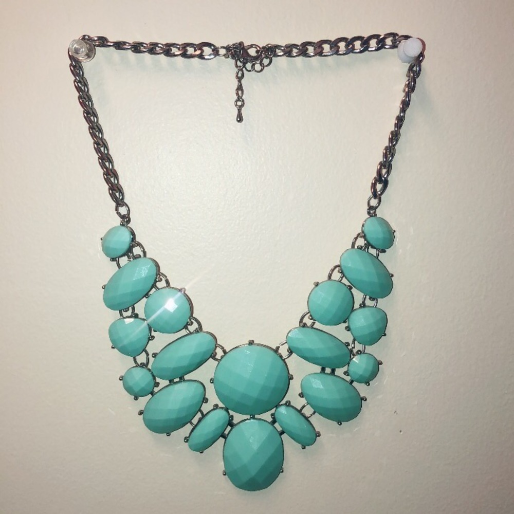 Teal Bubble Necklace